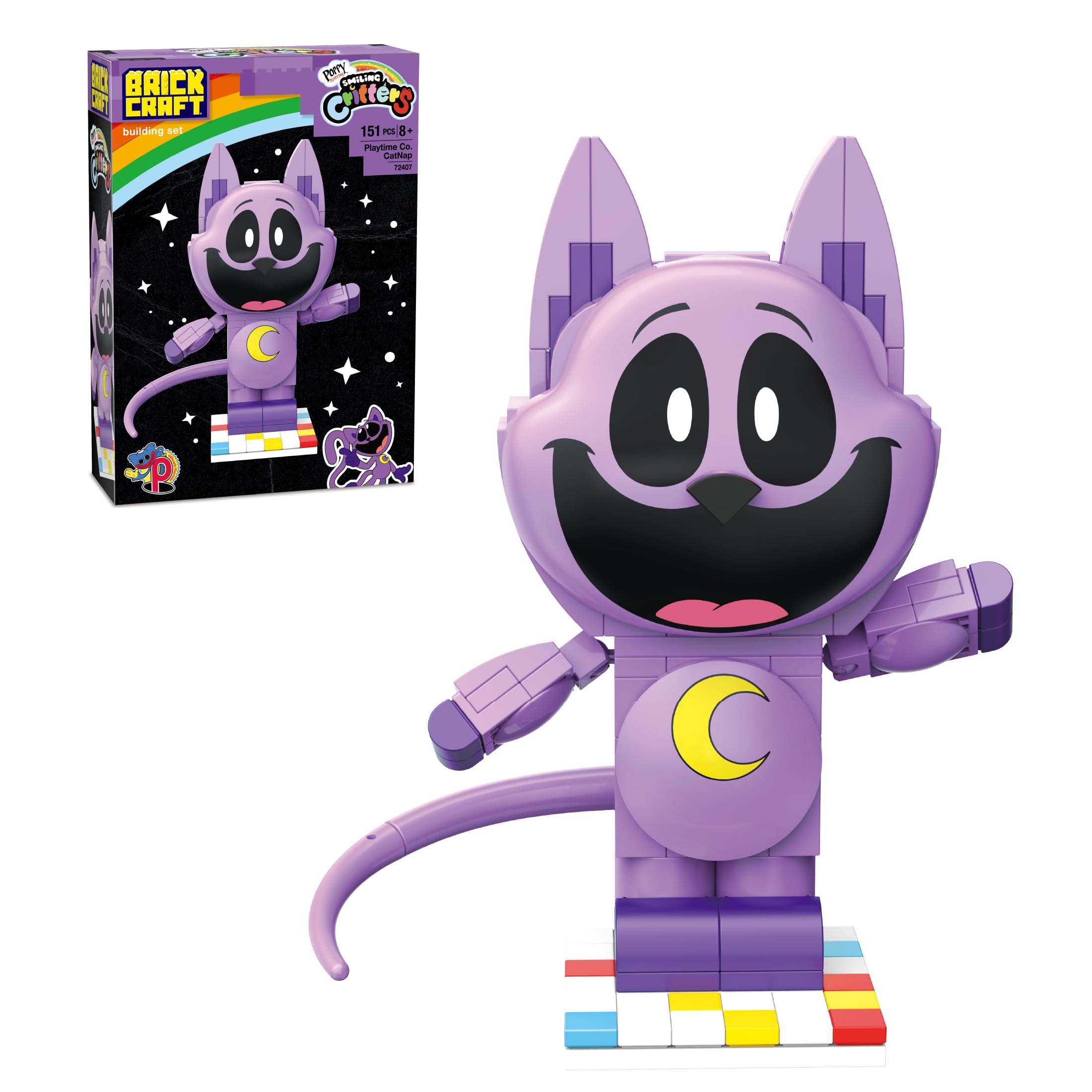 Amazon.com: Brickcraft Poppy Playtime CatNap Smiling Critters